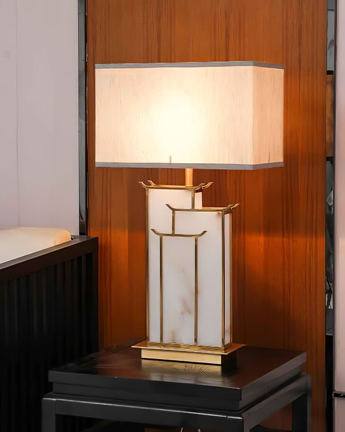 Nysilor Rechthoekig Glas Tafellamp