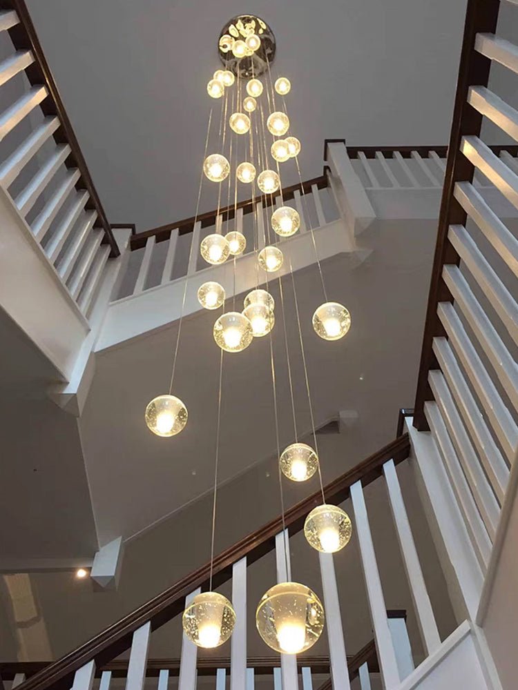 Kristallen bolcluster hanglamp