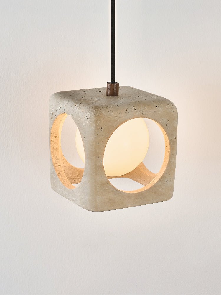 Vion hanglamp van geel travertin