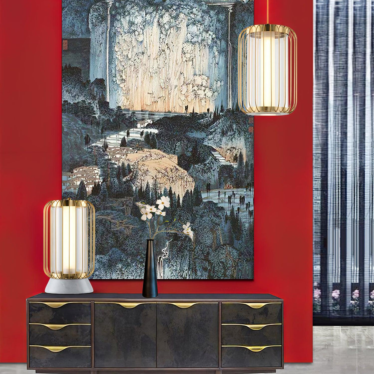 Erinielis hanglamp van glas