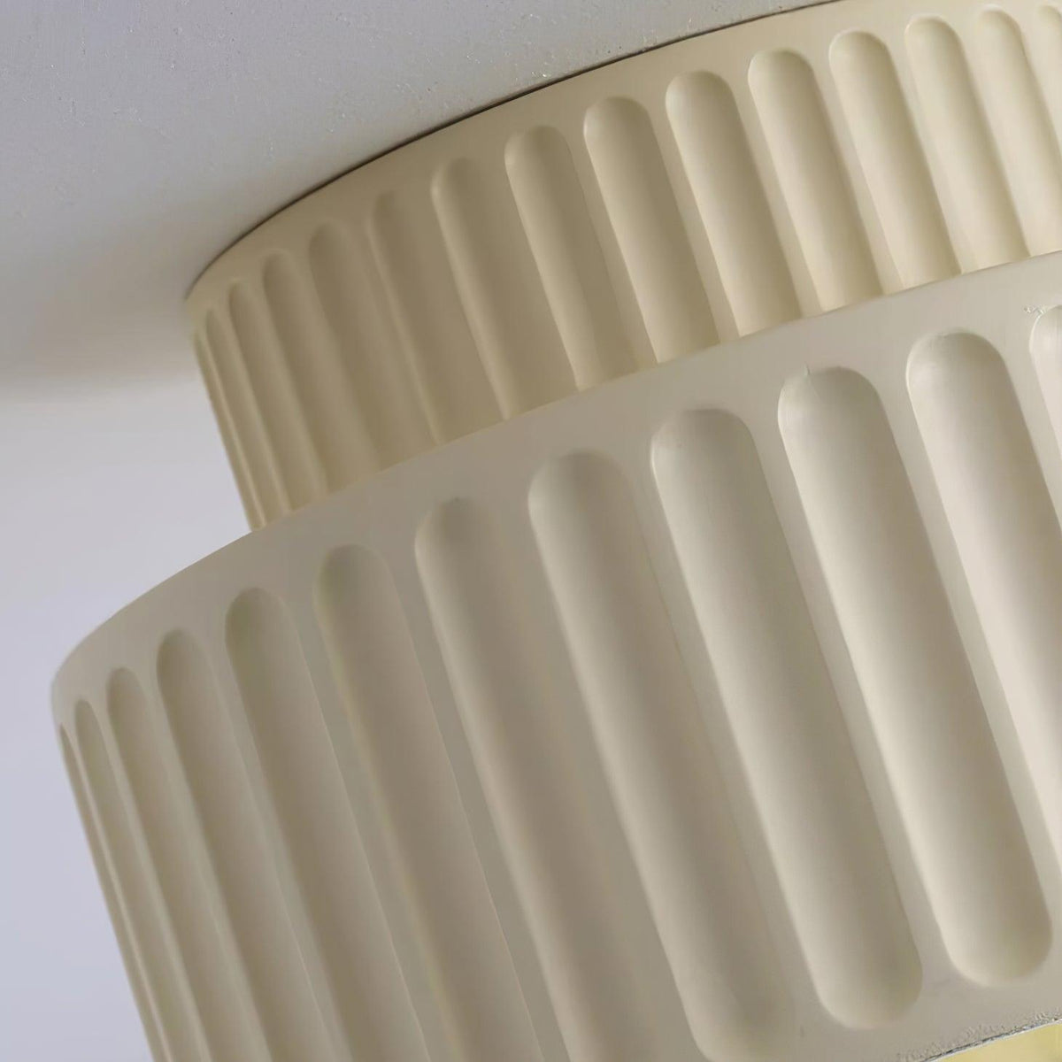 Lucaraine plafondlamp met geplooide acryl lampenkap