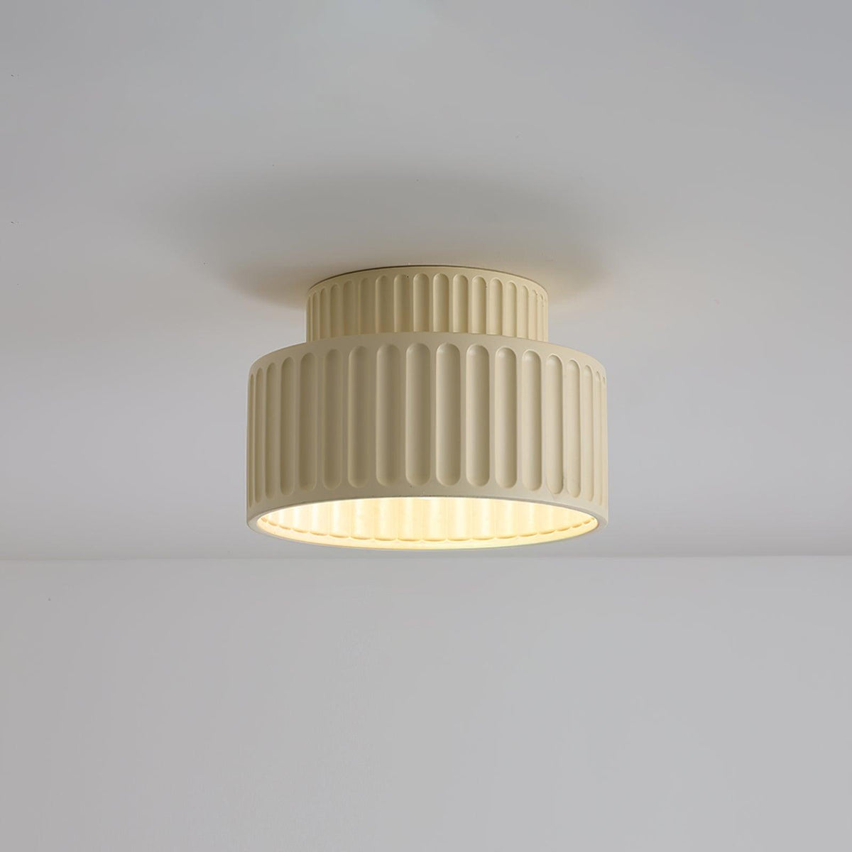 Lucaraine plafondlamp met geplooide acryl lampenkap