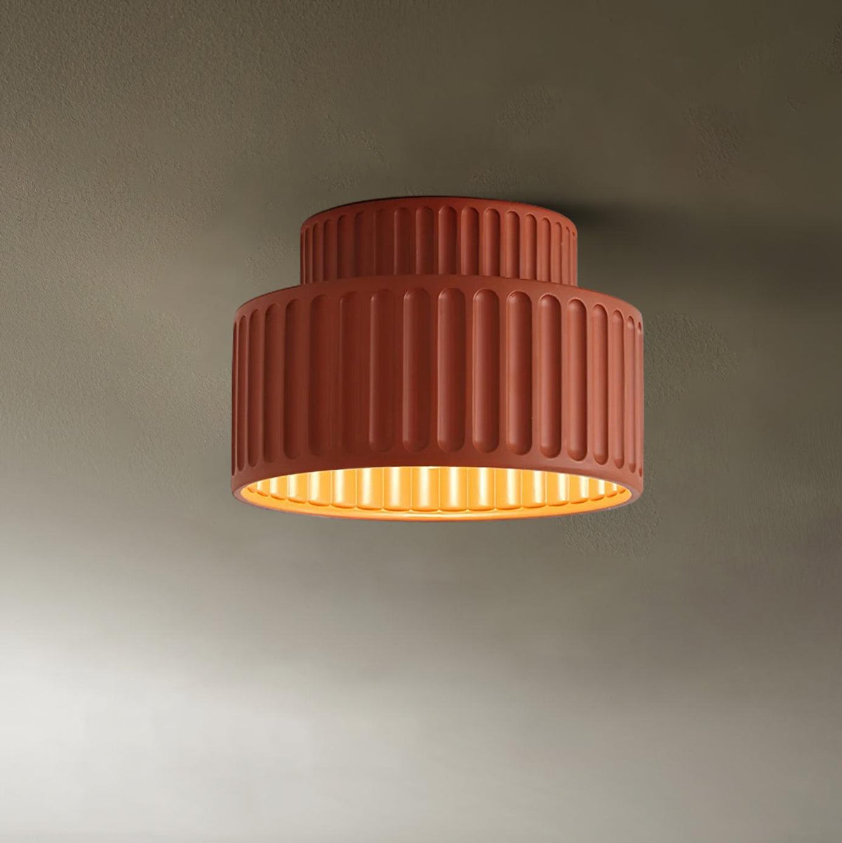 Lucaraine plafondlamp met geplooide acryl lampenkap