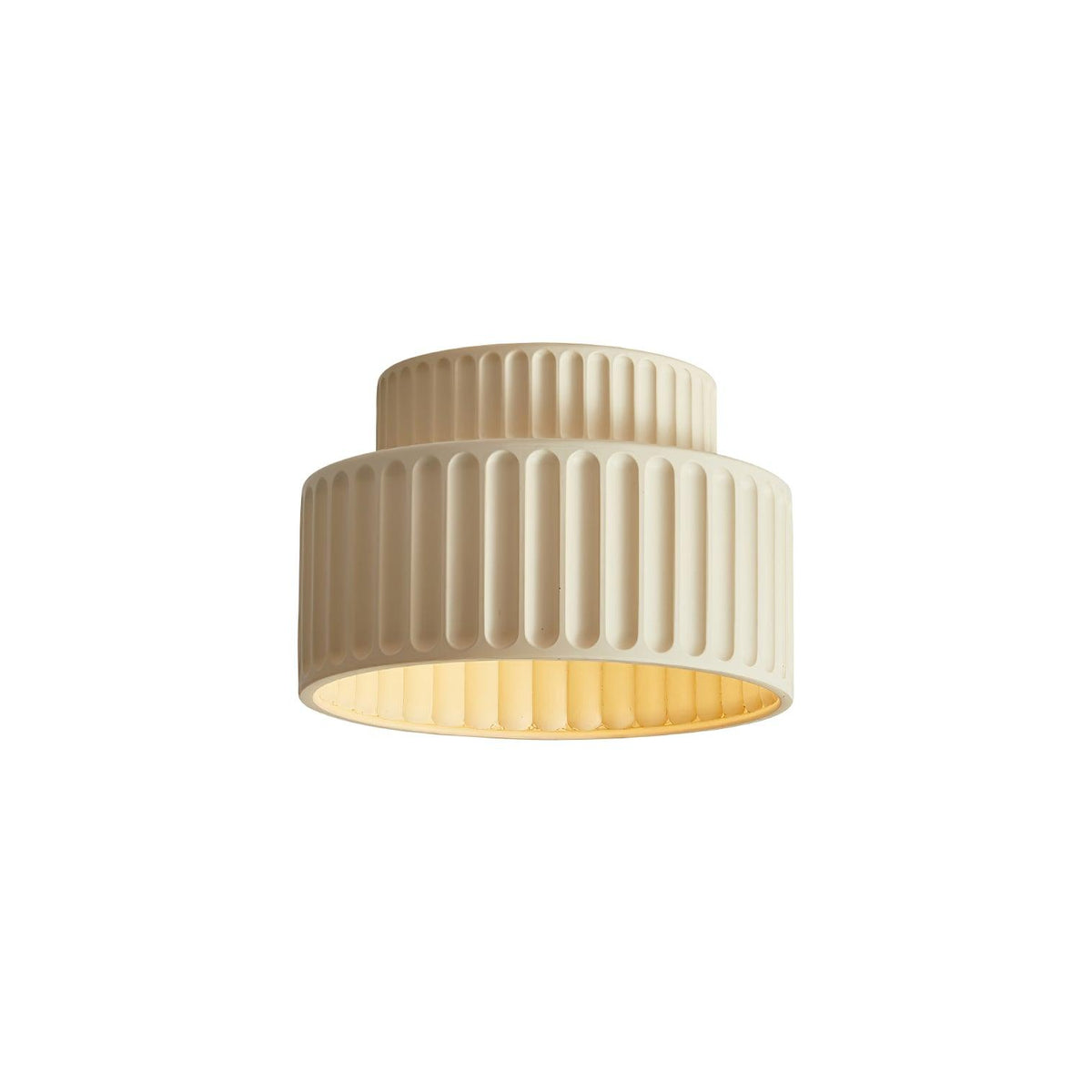 Lucaraine plafondlamp met geplooide acryl lampenkap