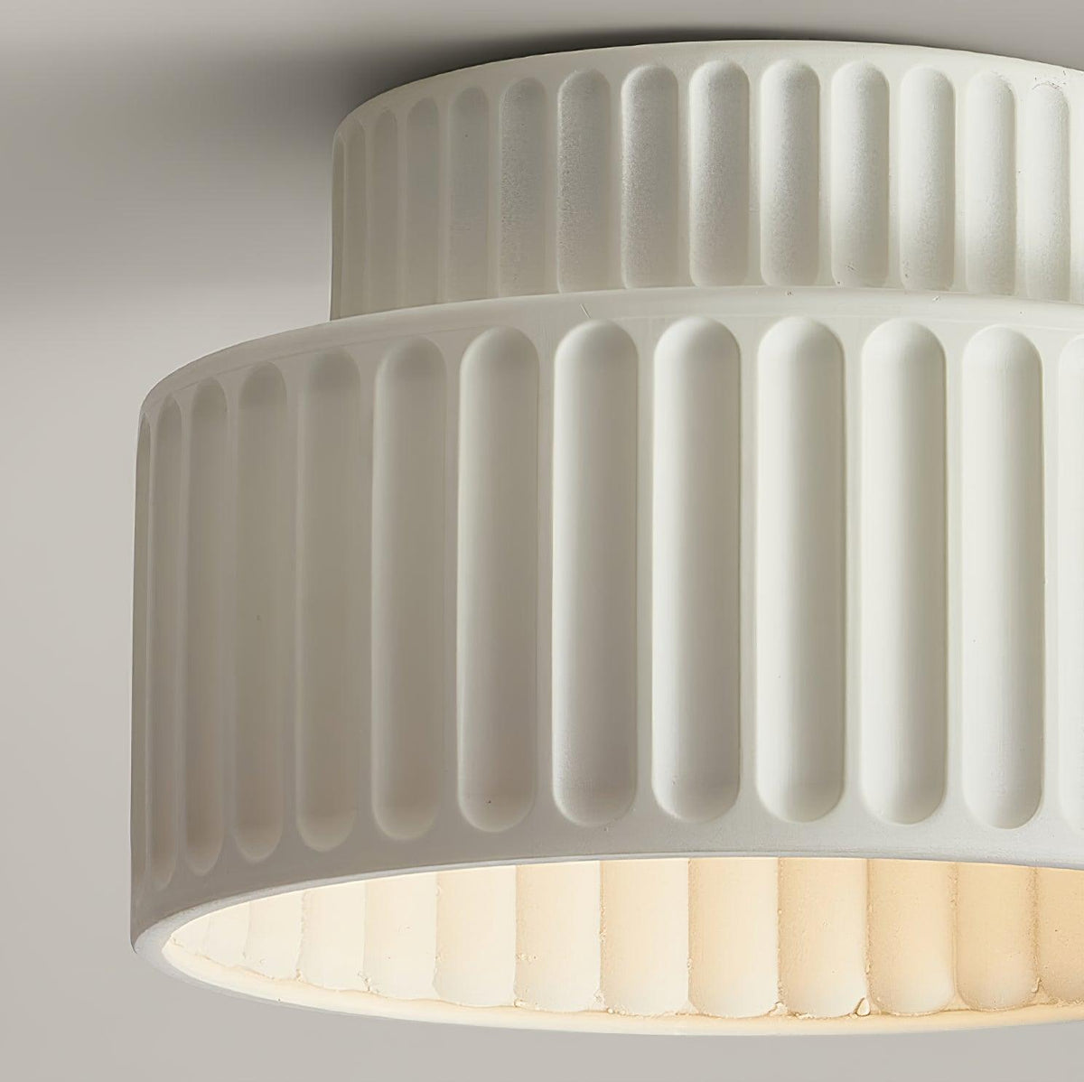 Lucaraine plafondlamp met geplooide acryl lampenkap