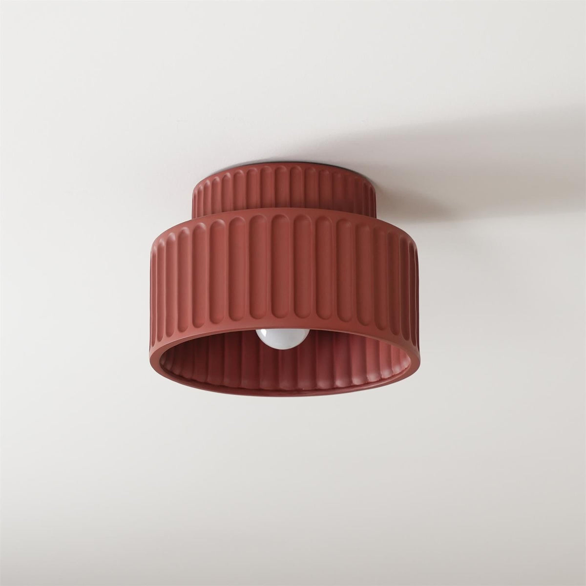 Lucaraine plafondlamp met geplooide acryl lampenkap