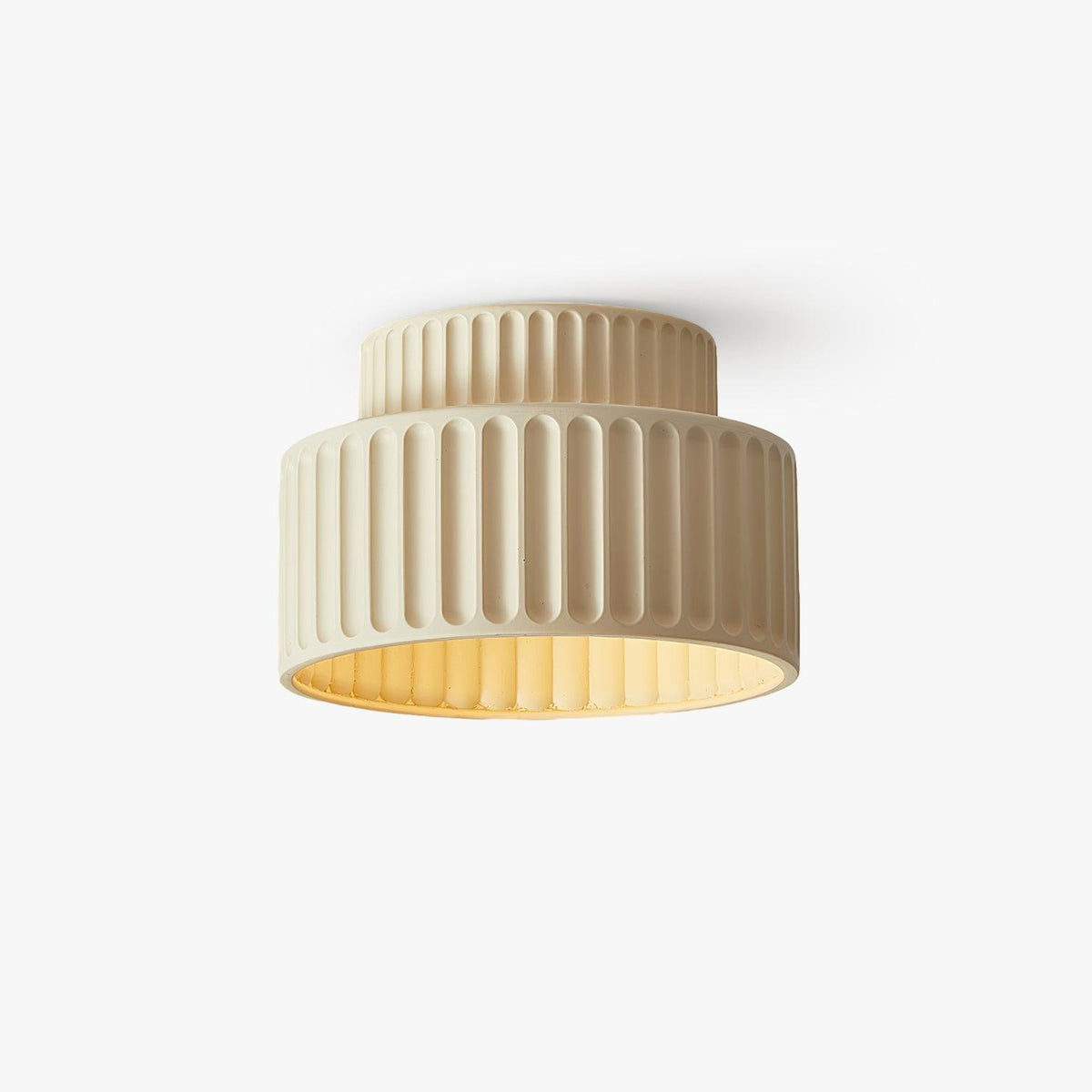 Lucaraine plafondlamp met geplooide acryl lampenkap