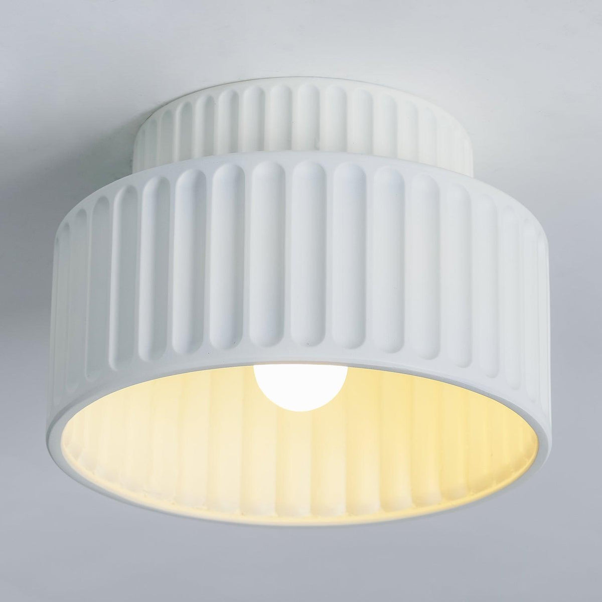 Lucaraine plafondlamp met geplooide acryl lampenkap