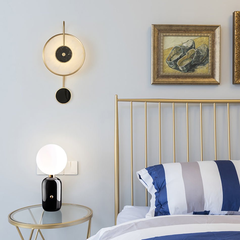 Merdin albasten wandlamp