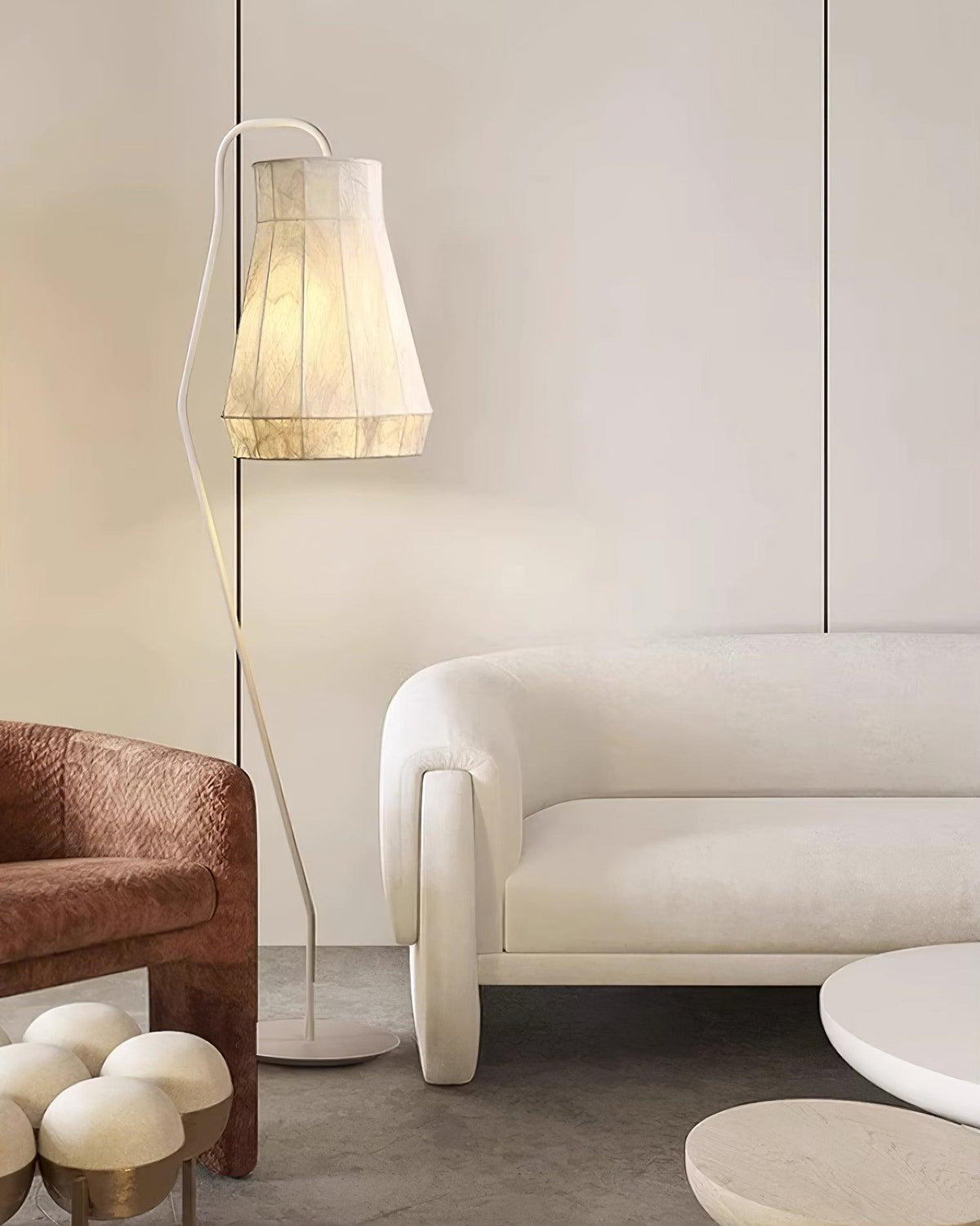 Otheir minimalistisch Stoffen vloerlamp