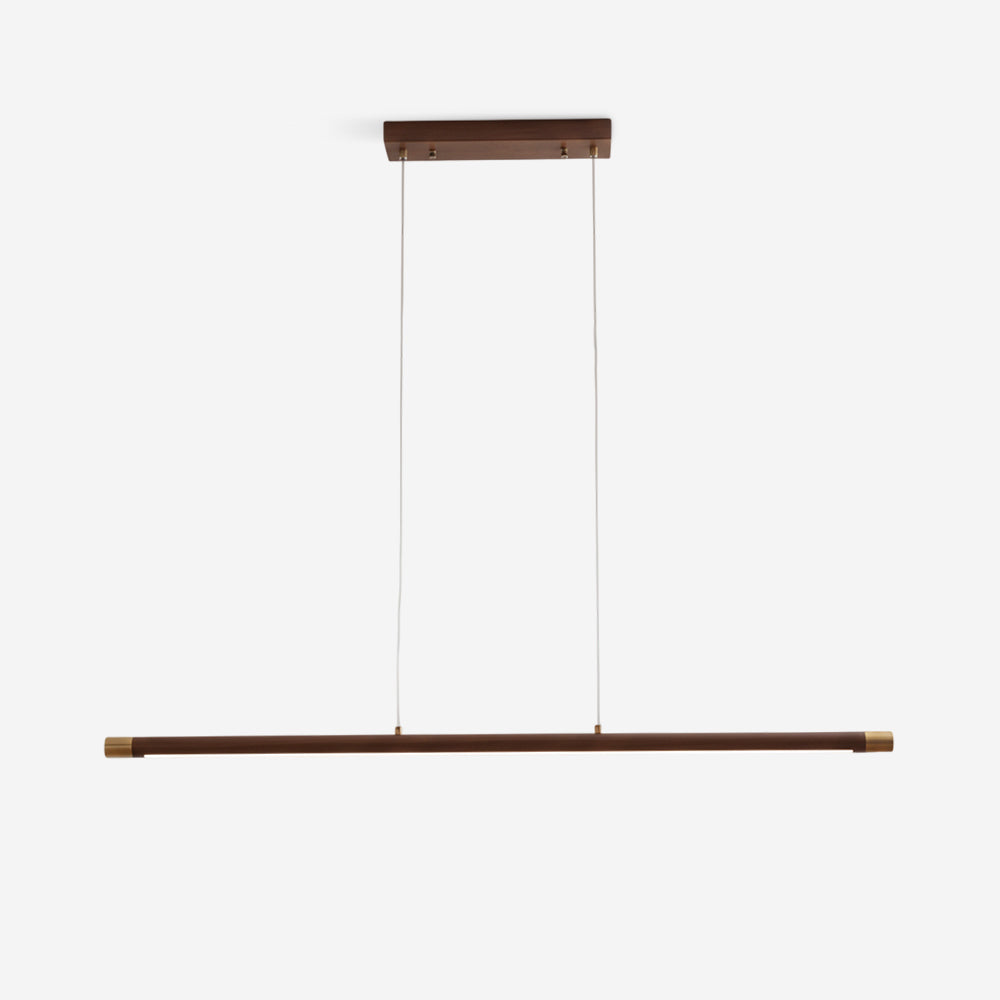 Dash houten hanglamp met lange balkvorm