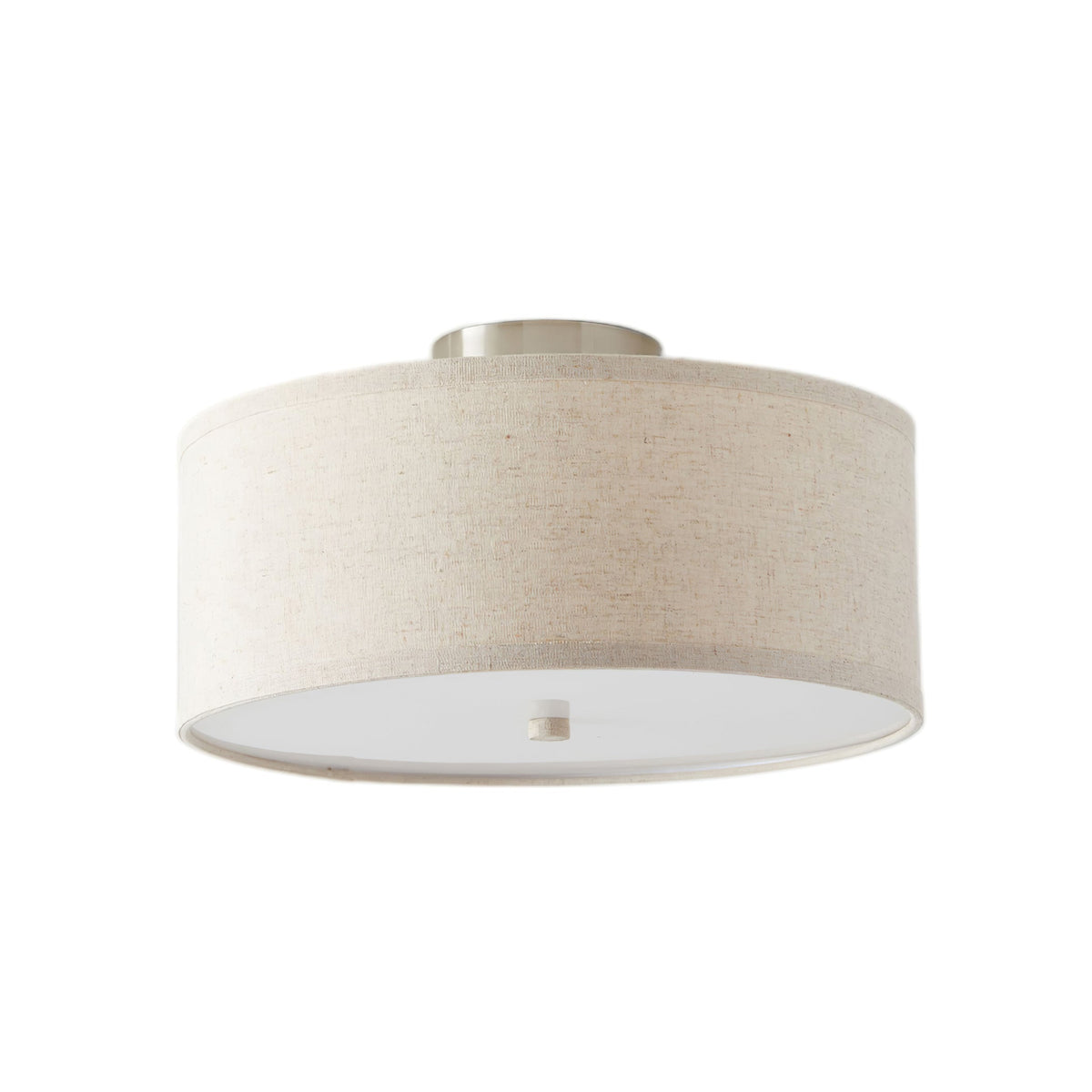 Qilvo plafondlamp linnen kap strak elegant