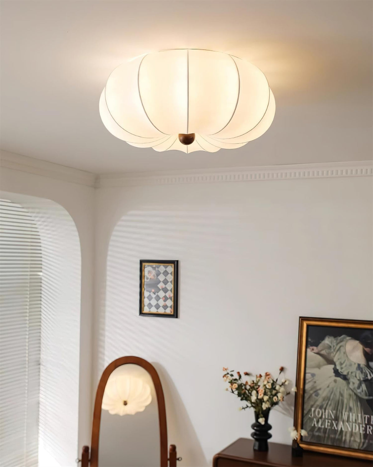 Novia plafondlamp met Zachte Glowing Stoffen