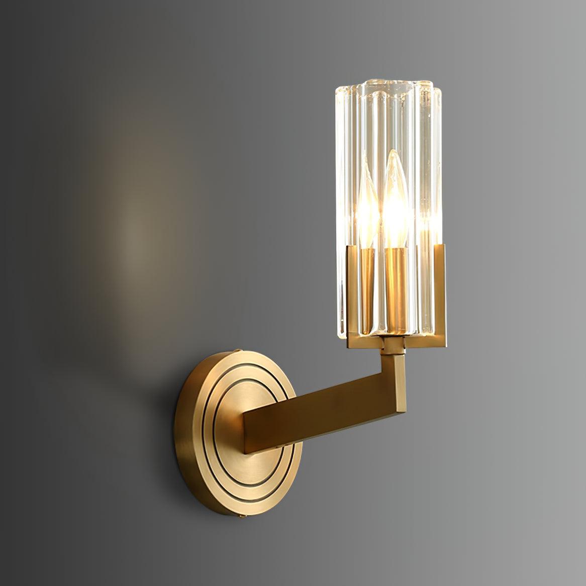 Coen Premium elegantie messing glas wandlamp