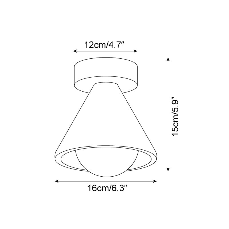 Hudon vlakke plafondlamp