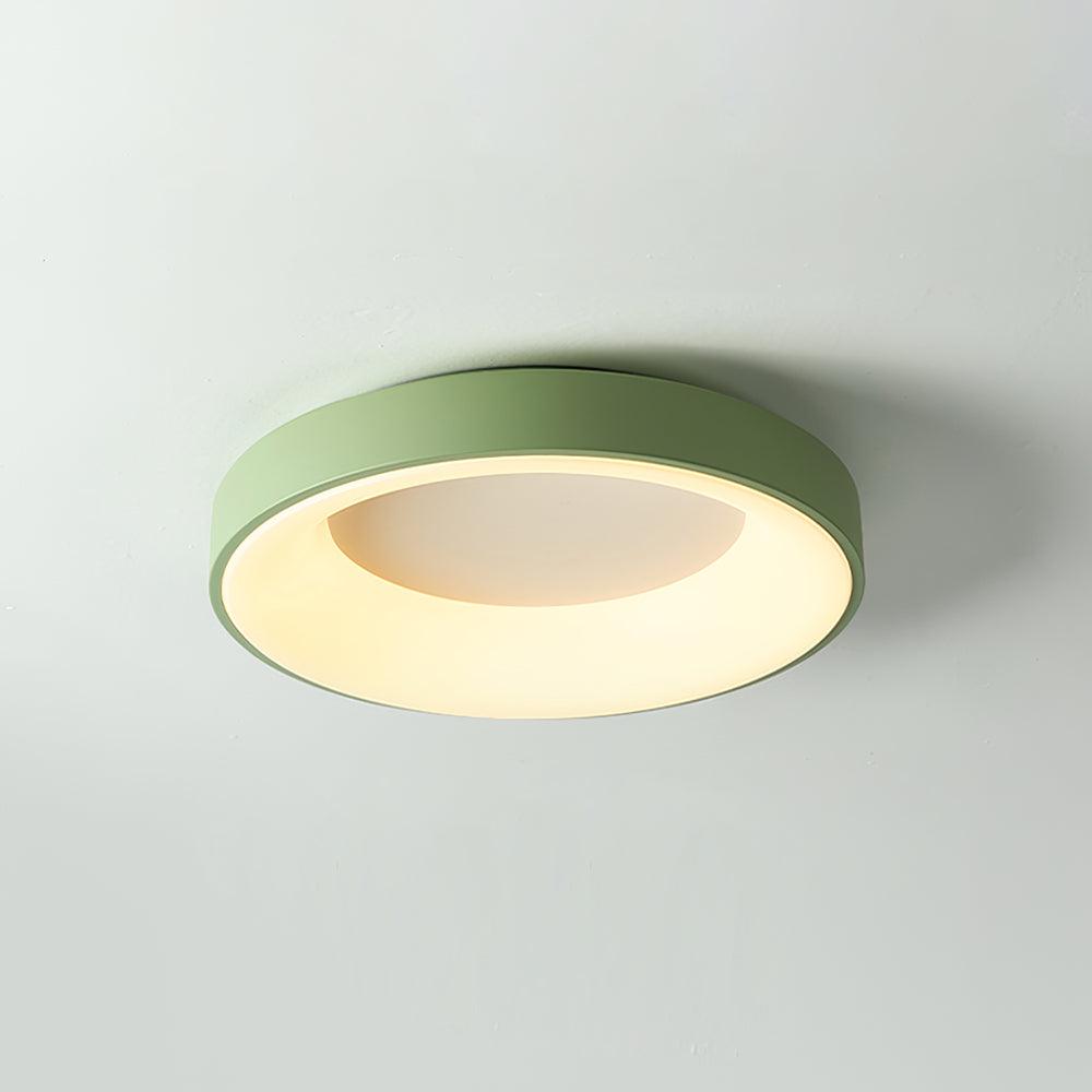 Jareth plafondlamp ijzer hedendaags groene lampenkap