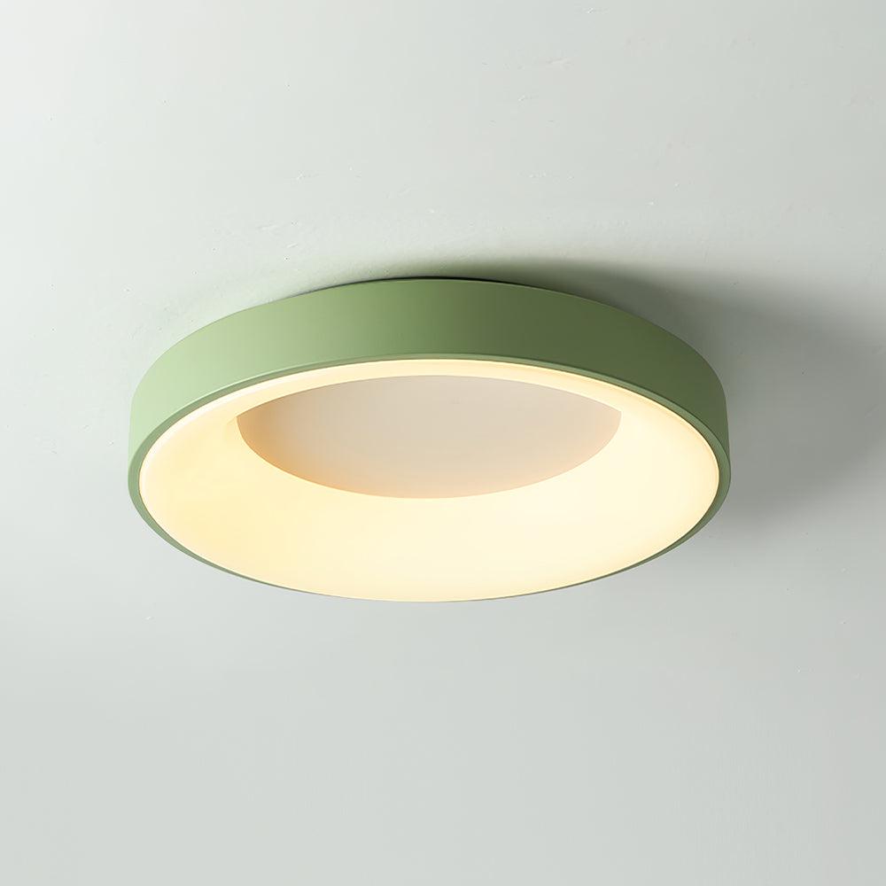 Jareth plafondlamp ijzer hedendaags groene lampenkap