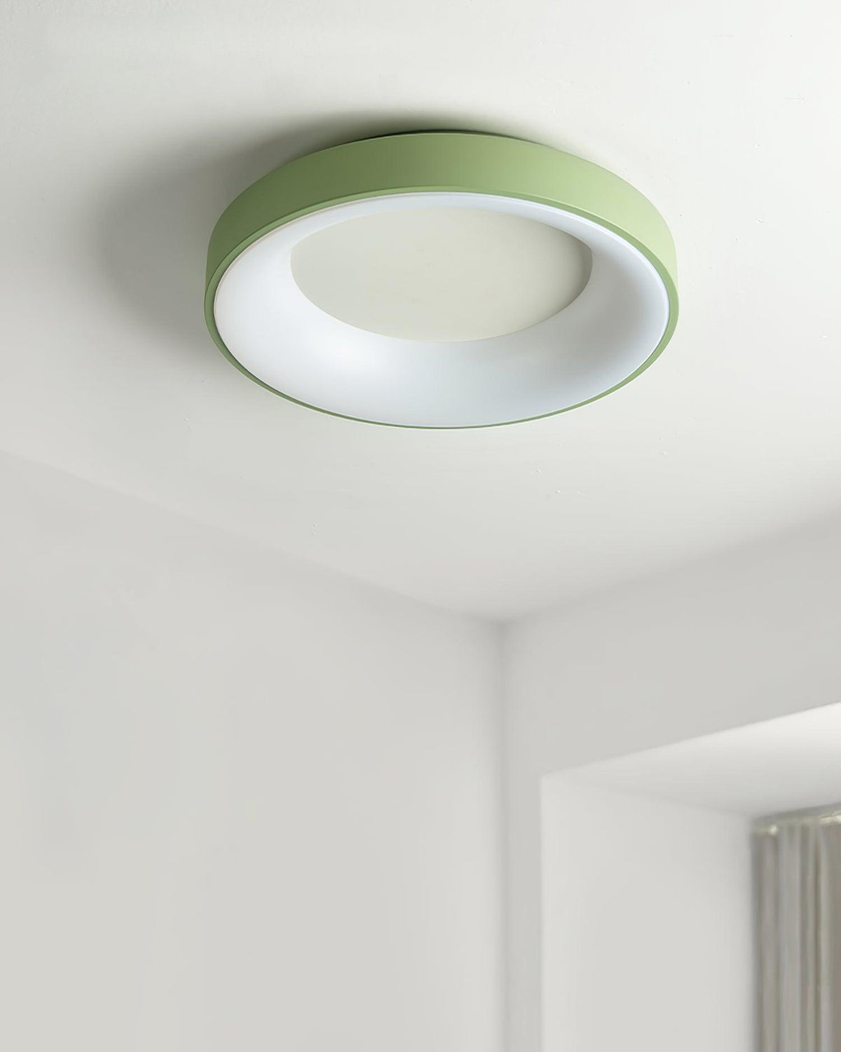 Jareth plafondlamp ijzer hedendaags groene lampenkap