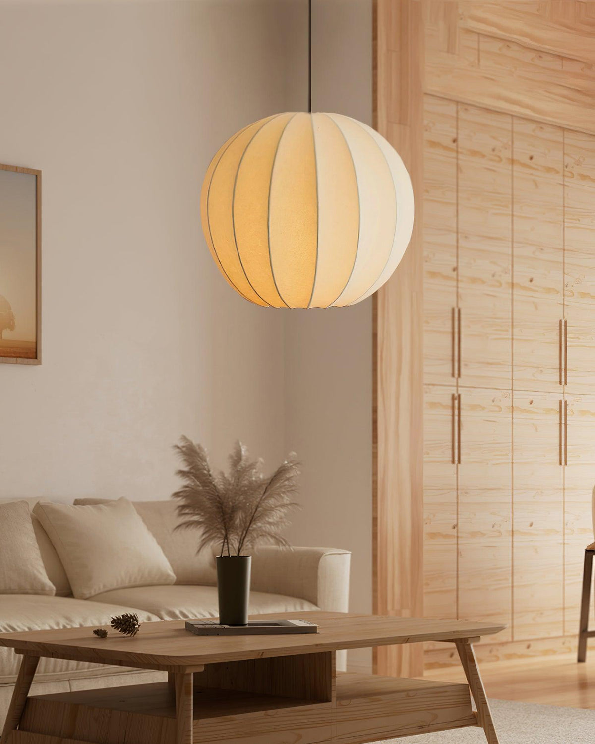 Elaireria zijde Scandinavische hanglamp