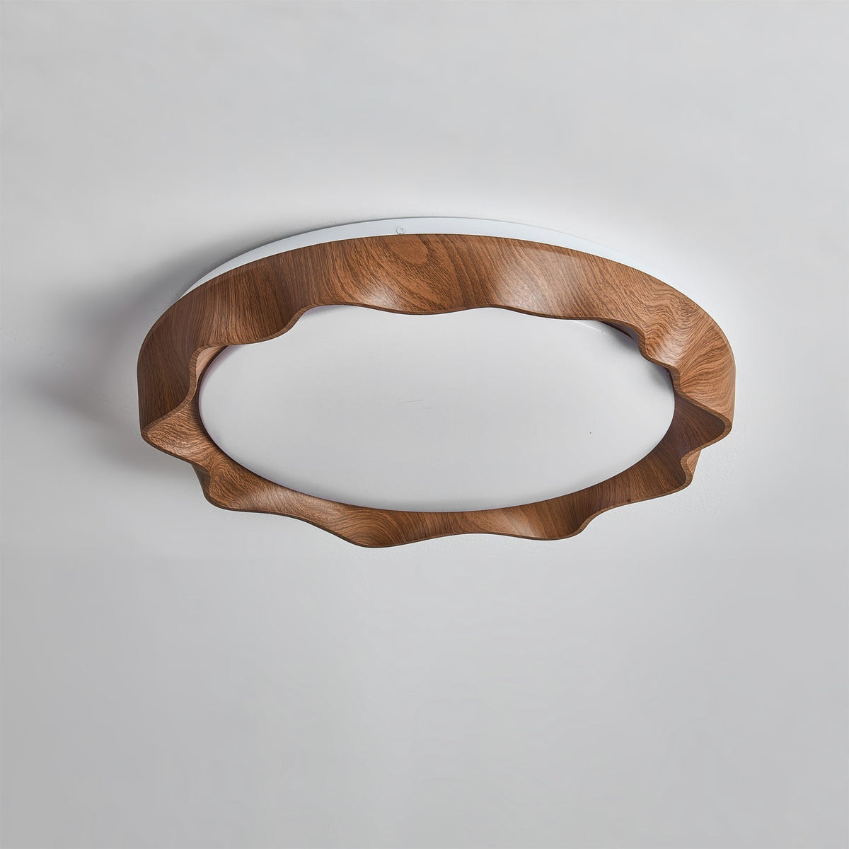 Kerio plafondlamp in walnootkleur