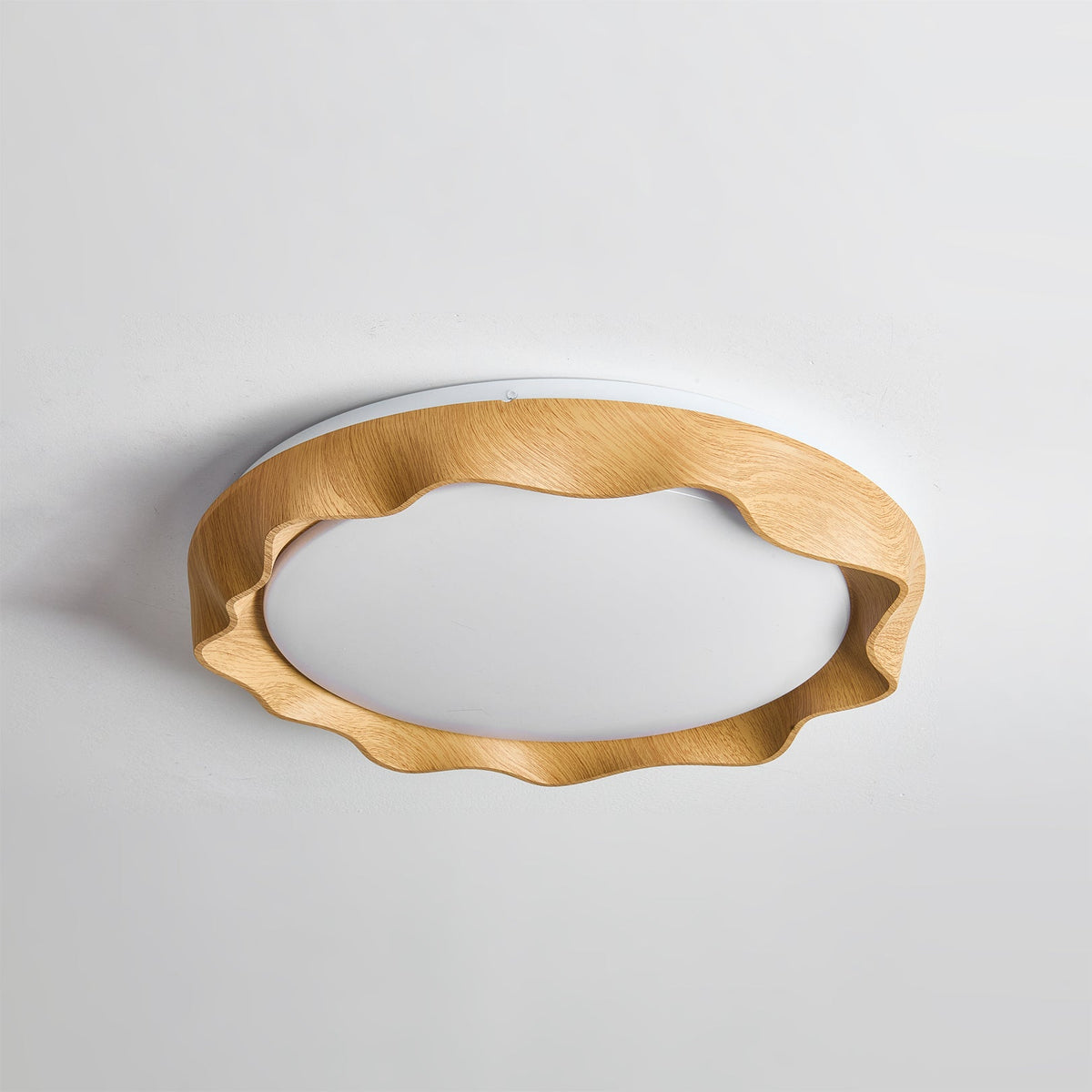 Kerio plafondlamp in walnootkleur