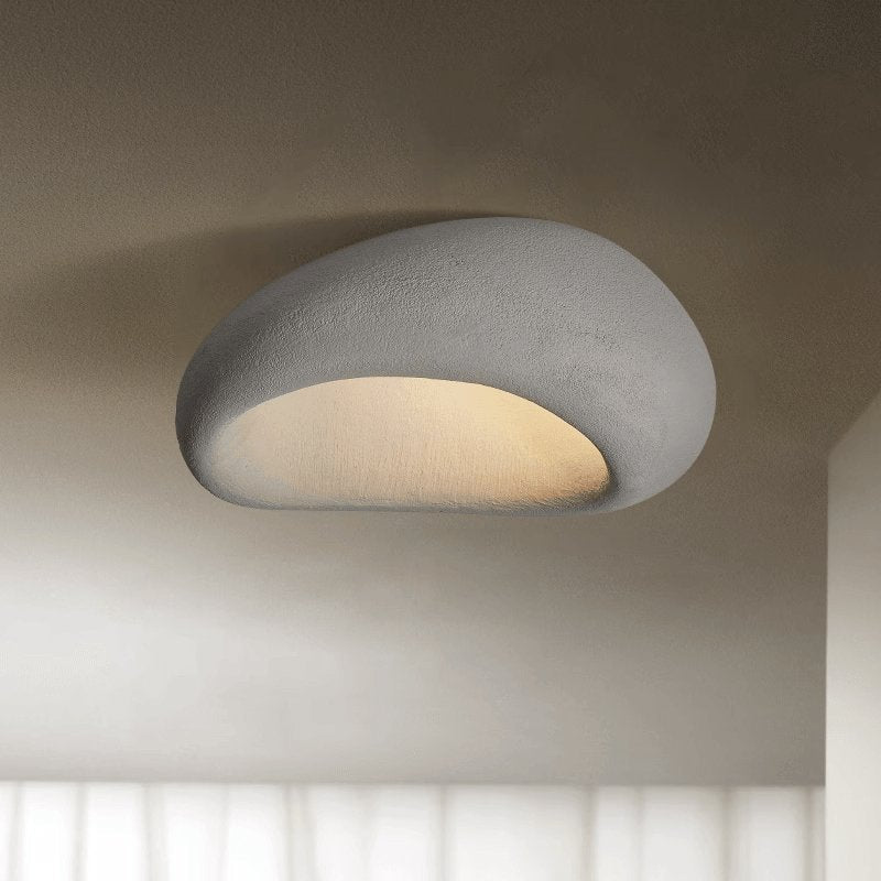 Rivenira plafondlamp met Japanse Wabi-Sabi Maan