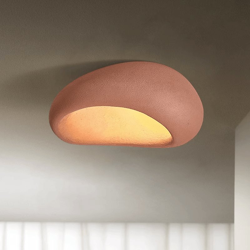 Rivenira plafondlamp met Japanse Wabi-Sabi Maan