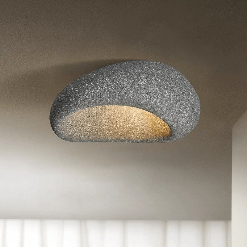 Rivenira plafondlamp met Japanse Wabi-Sabi Maan