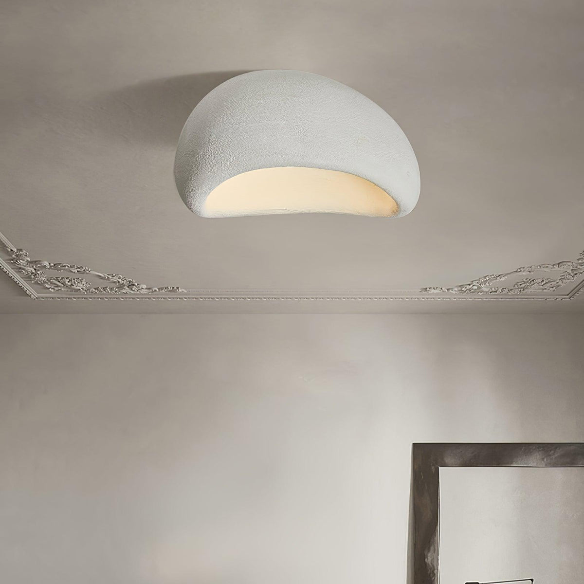 Rivenira plafondlamp met Japanse Wabi-Sabi Maan