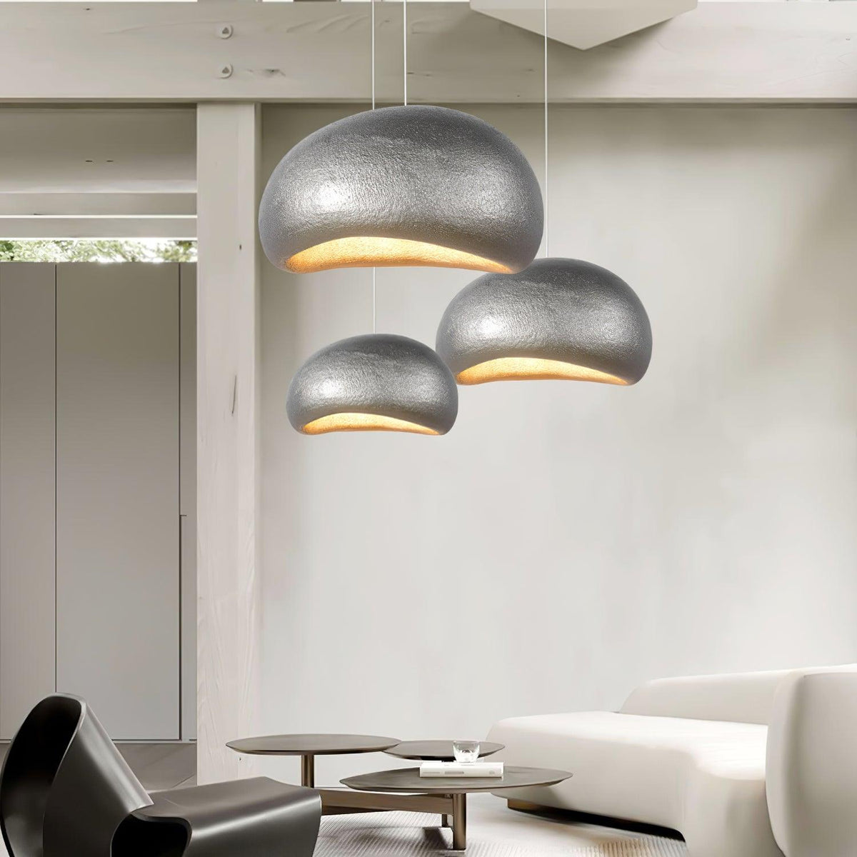 Hanglamp kiezelvormige-Inspireerde organische vorm zachte gloed moderne kunst