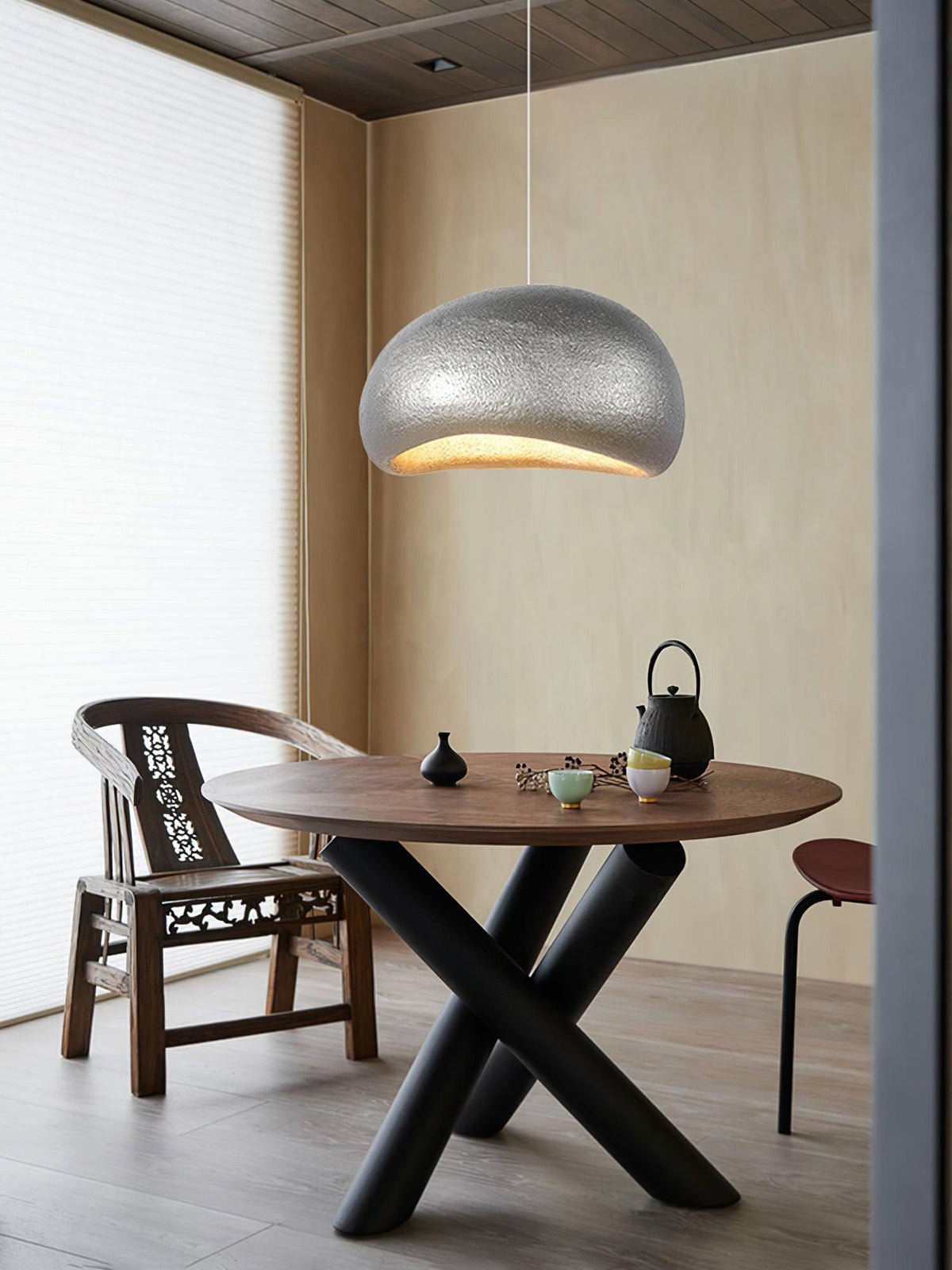 Hanglamp kiezelvormige-Inspireerde organische vorm zachte gloed moderne kunst