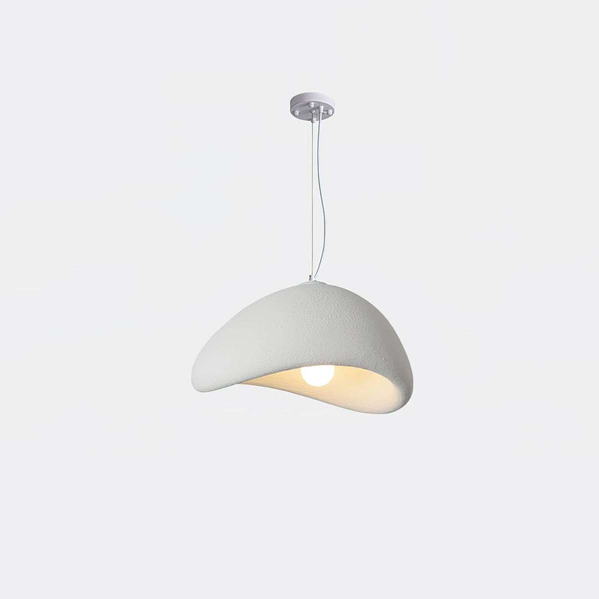 Fentor hanglamp met witte lampenkap minimalistisch