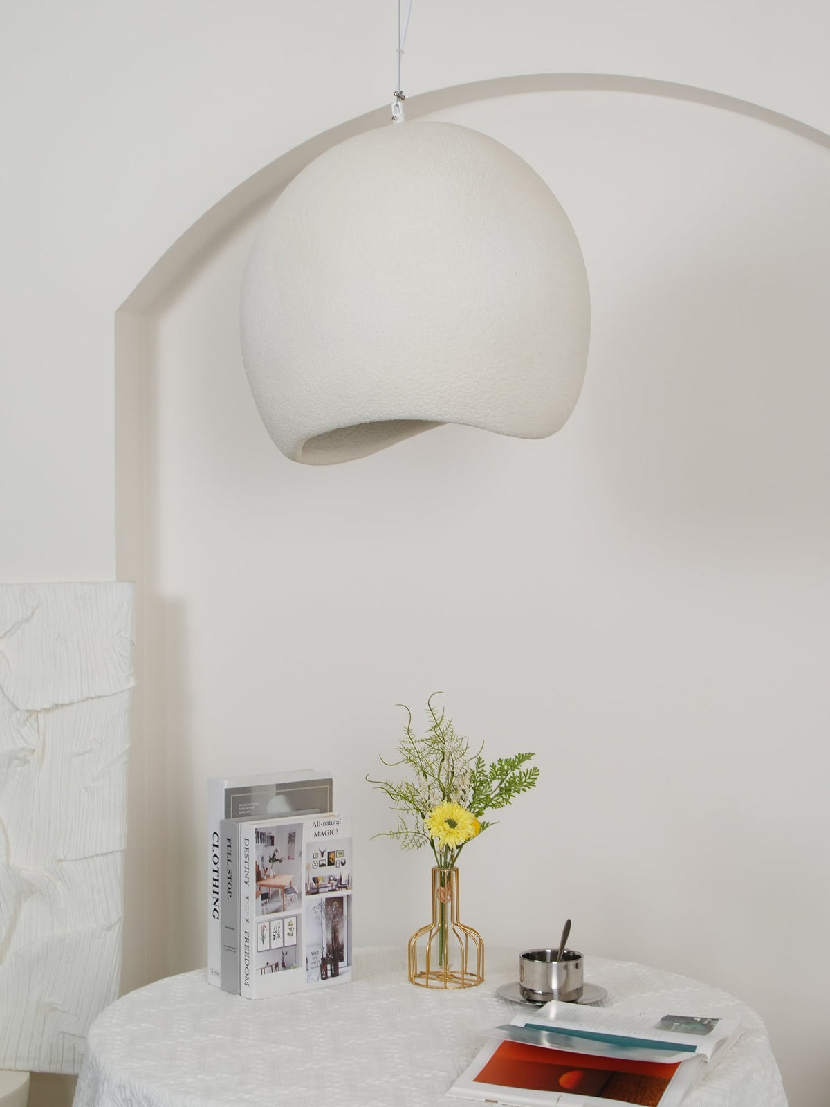 Reloza Moderne minimalistische hanglamp van epoxy-hars composiet