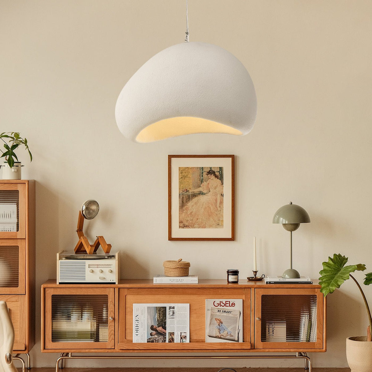 Reloza Moderne minimalistische hanglamp van epoxy-hars composiet