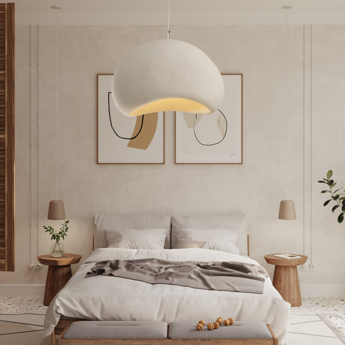 Reloza Moderne minimalistische hanglamp van epoxy-hars composiet