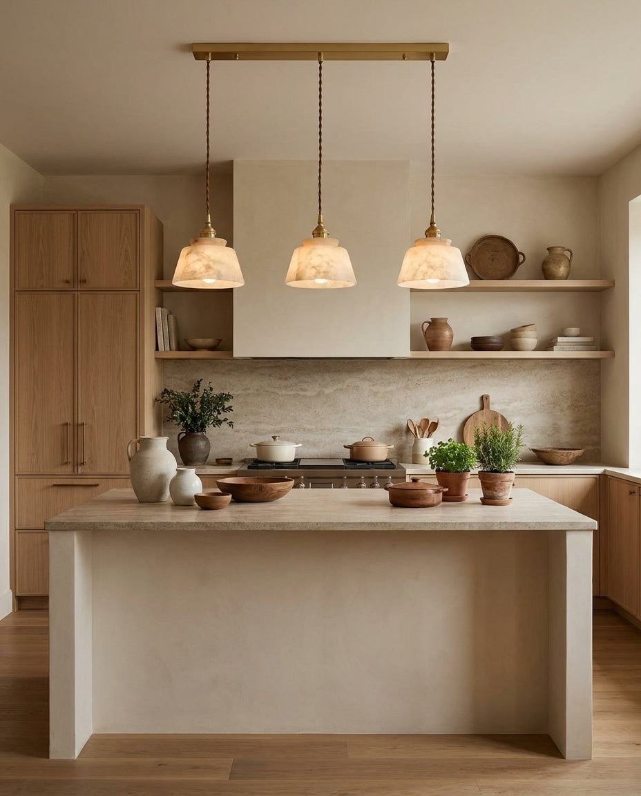 Pemberstone albast hanglamp