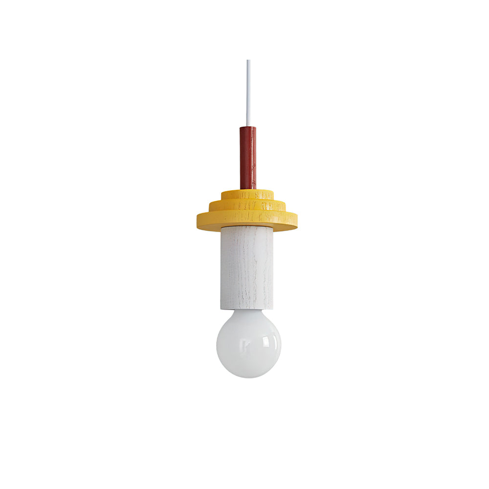 Orelalia hanglamp geel hout speels modern keuken eetkamer