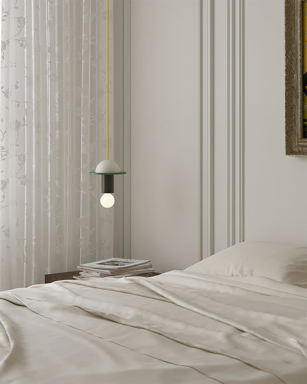 Orelalia hanglamp geel hout speels modern keuken eetkamer