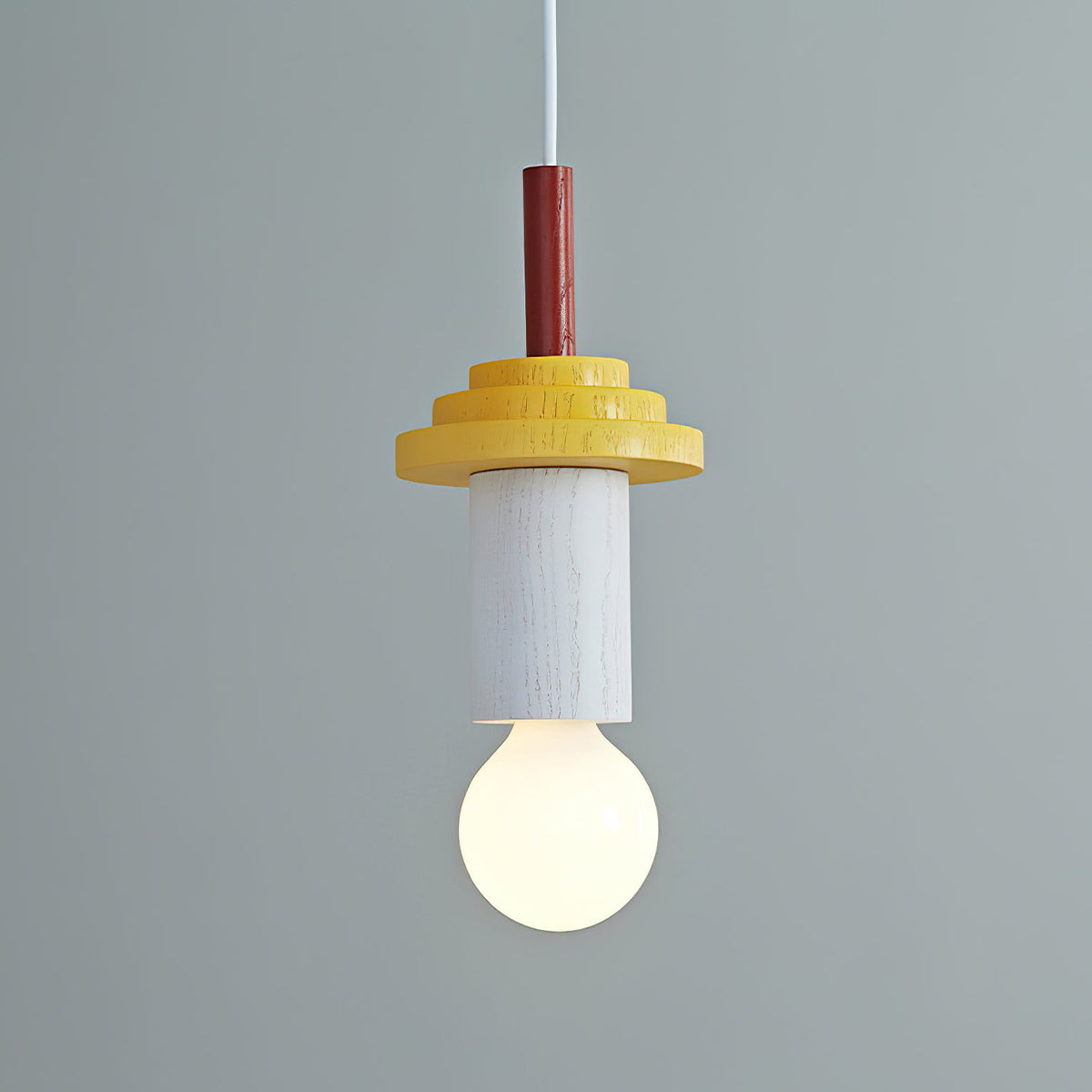 Orelalia hanglamp geel hout speels modern keuken eetkamer