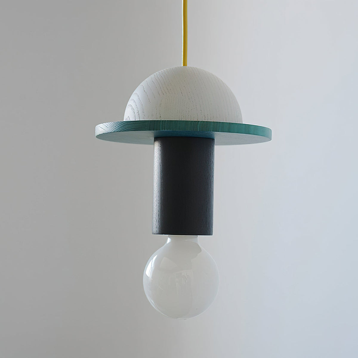 Orelalia hanglamp geel hout speels modern keuken eetkamer