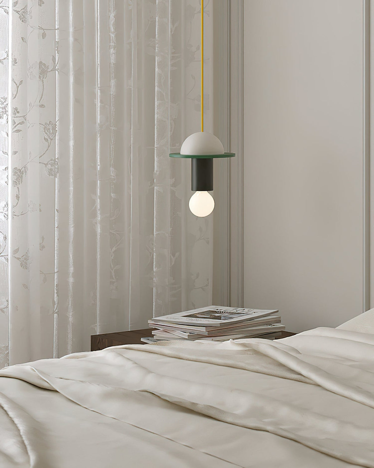 Orelalia hanglamp geel hout speels modern keuken eetkamer
