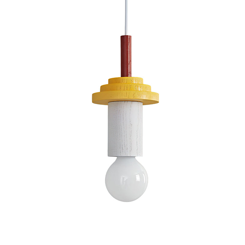 Orelalia hanglamp geel hout speels modern keuken eetkamer
