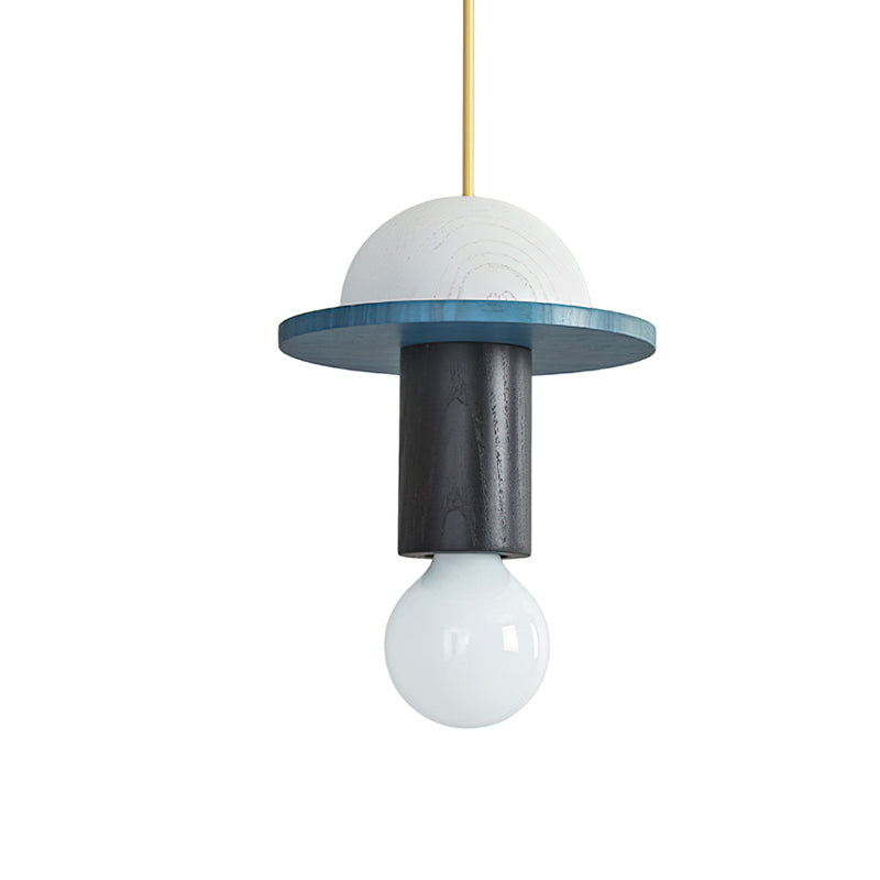 Orelalia hanglamp geel hout speels modern keuken eetkamer