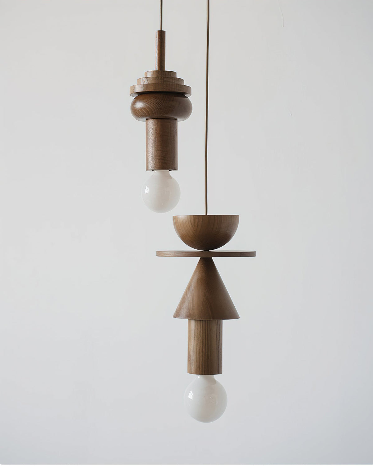 Vanya hanglamp van walnoothout