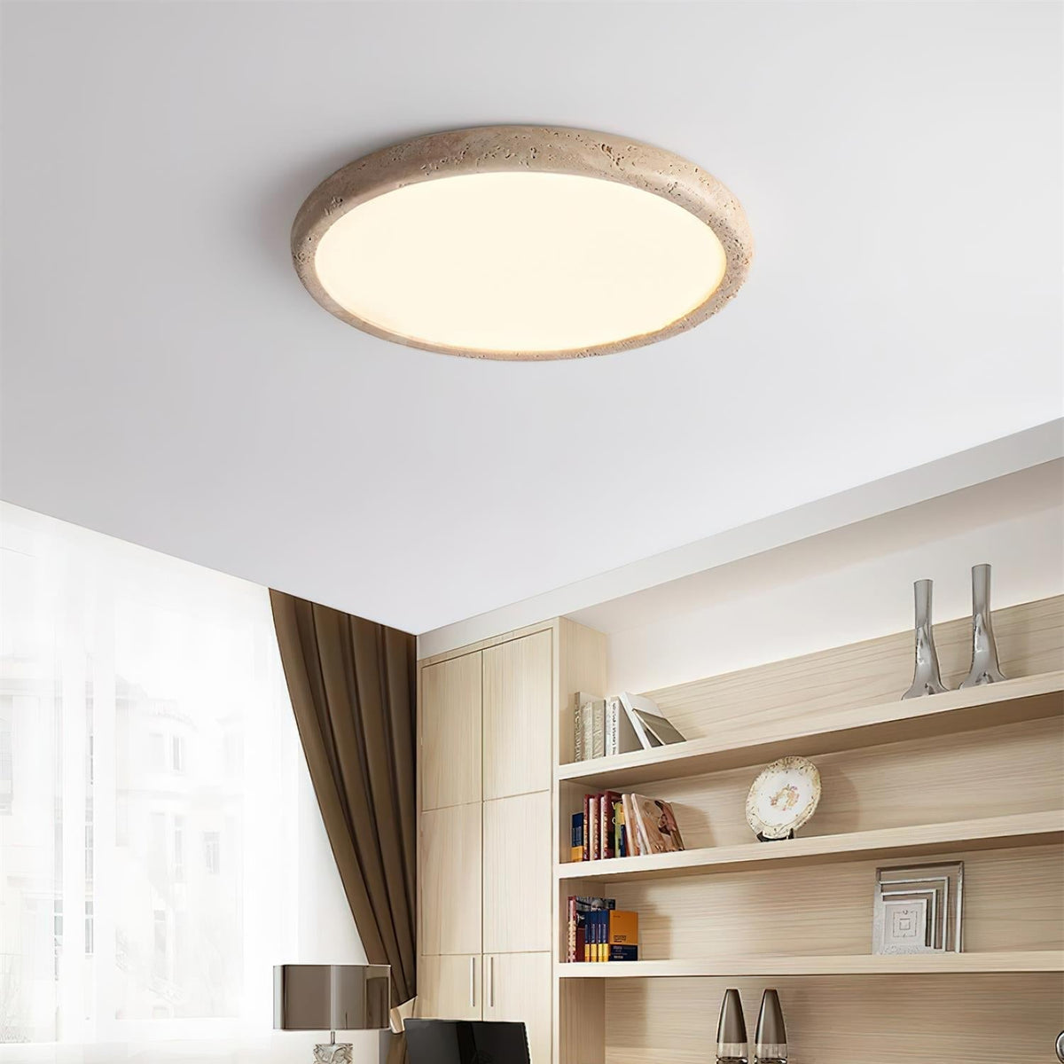 Ciro travertin plafondlamp