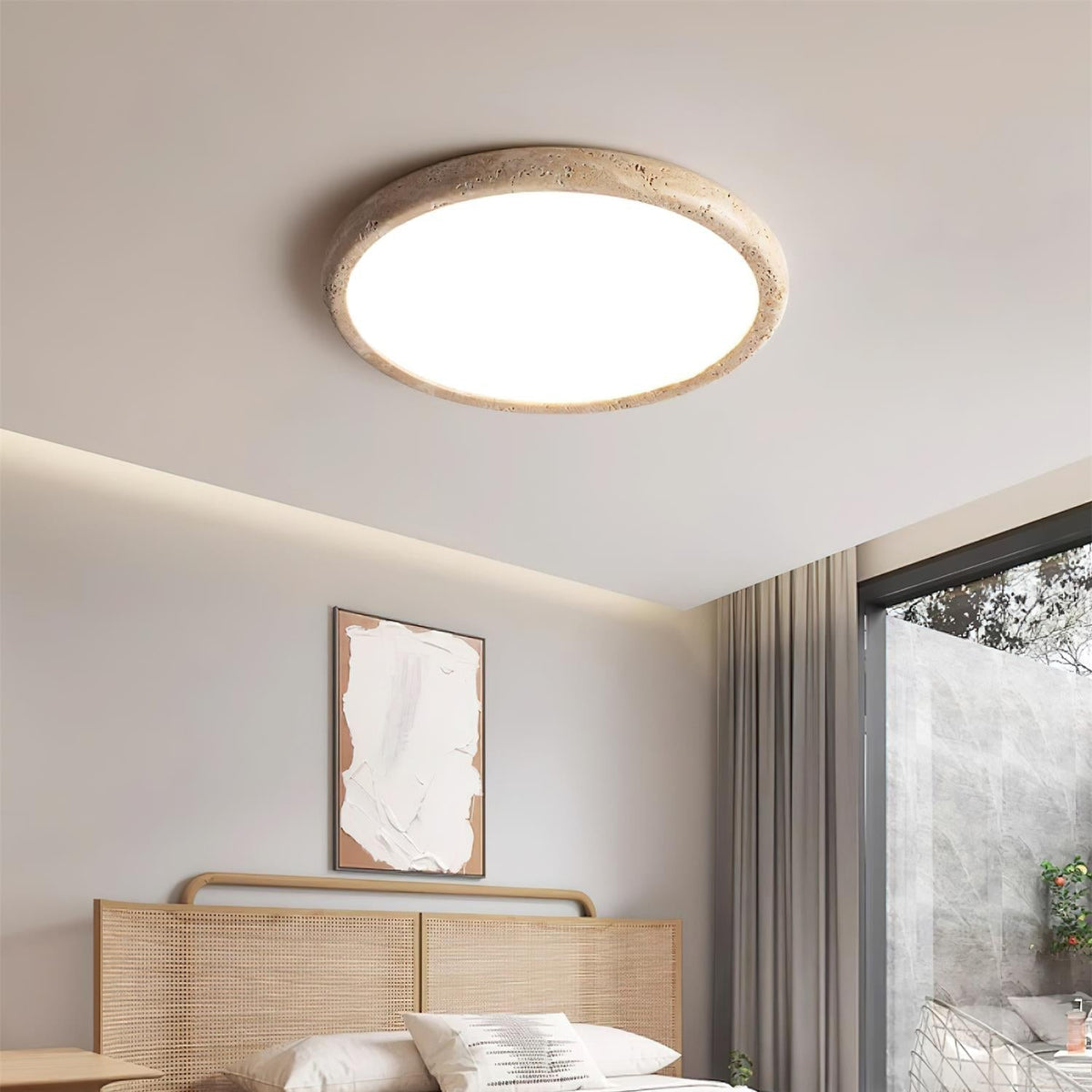 Ciro travertin plafondlamp