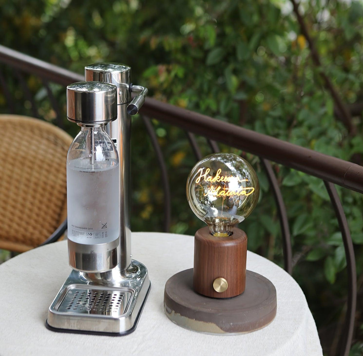 Altheil Retro houten tafellamp