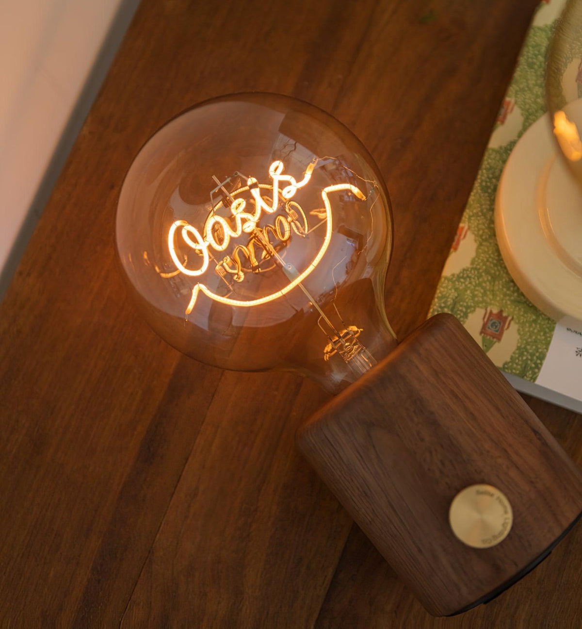 Altheil Retro houten tafellamp