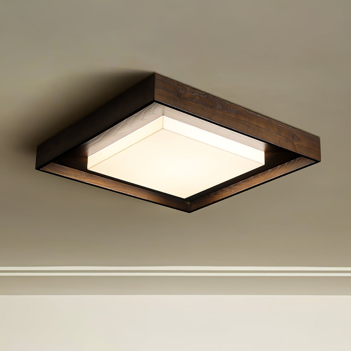 Auro Rustieke plafondlamp van hout