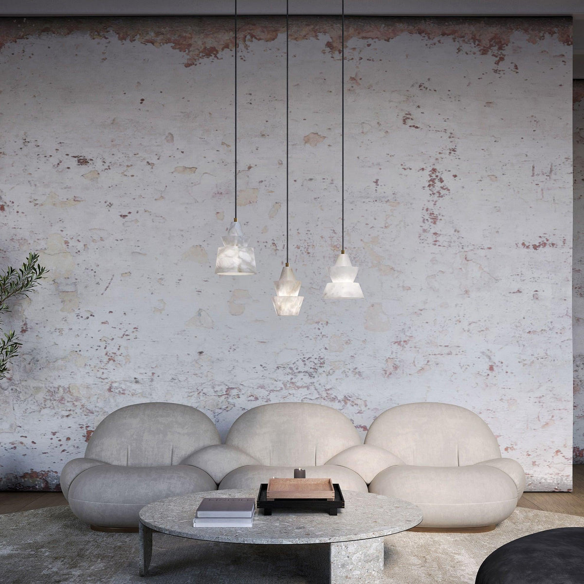 Evo hanglamp in albast